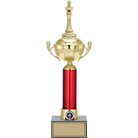 ODAK KUPA - Figürlü Kupalar - Satranç Figürlü Kupalar FG-054 A - 42 cm