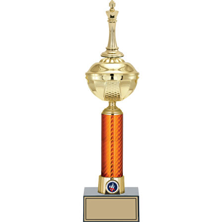 ODAK KUPA - Figürlü Kupalar - Satranç Figürlü Kupalar FG-055 A - 42 cm