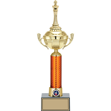 ODAK KUPA - Figürlü Kupalar - Satranç Figürlü Kupalar FG-056 A - 42 cm