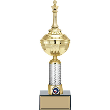ODAK KUPA - Figürlü Kupalar - Satranç Figürlü Kupalar FG-057 C - 37 cm