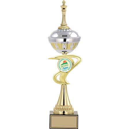 ODAK KUPA - Figürlü Kupalar - Satranç Figürlü Kupalar FG-065 A - 46 cm