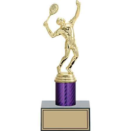 ODAK KUPA - Figürlü Kupalar - Tenis Erkek Figürlü Kupalar FG-002 B - 24 cm