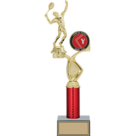 ODAK KUPA - Figürlü Kupalar - Tenis Erkek Figürlü Kupalar FG-016 B - 39 cm