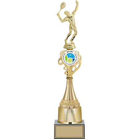 ODAK KUPA - Figürlü Kupalar - Tenis Erkek Figürlü Kupalar FG-033 A - 44 cm