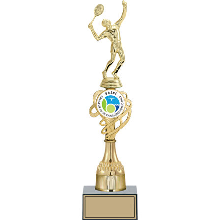 ODAK KUPA - Figürlü Kupalar - Tenis Erkek Figürlü Kupalar FG-033 C - 38 cm