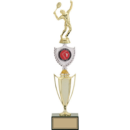 ODAK KUPA - Figürlü Kupalar - Tenis Erkek Figürlü Kupalar FG-042 B - 46 cm