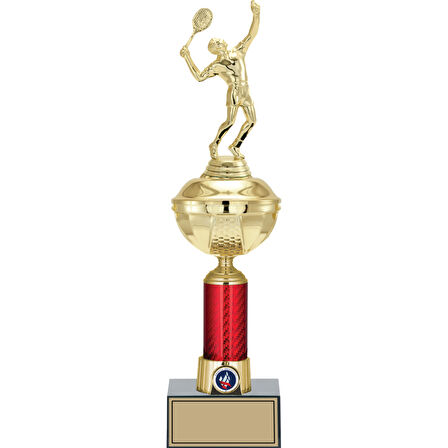 ODAK KUPA - Figürlü Kupalar - Tenis Erkek Figürlü Kupalar FG-053 C - 42 cm