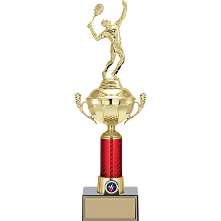 ODAK KUPA - Figürlü Kupalar - Tenis Erkek Figürlü Kupalar FG-054 C - 42 cm