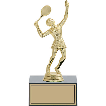 ODAK KUPA - Figürlü Kupalar - Tenis Kadın Figürlü Kupalar FG-001 C - 19 cm