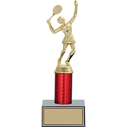 ODAK KUPA - Figürlü Kupalar - Tenis Kadın Figürlü Kupalar FG-004 B - 27 cm