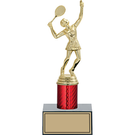 ODAK KUPA - Figürlü Kupalar - Tenis Kadın Figürlü Kupalar FG-004 C - 22 cm