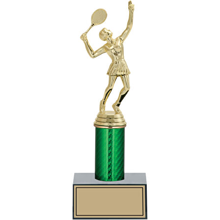 ODAK KUPA - Figürlü Kupalar - Tenis Kadın Figürlü Kupalar FG-006 C - 27 cm