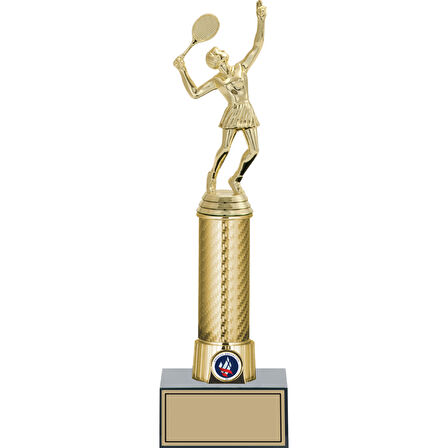 ODAK KUPA - Figürlü Kupalar - Tenis Kadın Figürlü Kupalar FG-008 B - 33 cm