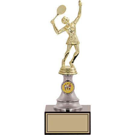 ODAK KUPA - Figürlü Kupalar - Tenis Kadın Figürlü Kupalar FG-010 C - 27 cm