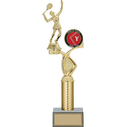 ODAK KUPA - Figürlü Kupalar - Tenis Kadın Figürlü Kupalar FG-015 B - 39 cm