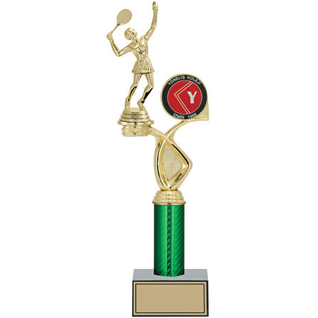 ODAK KUPA - Figürlü Kupalar - Tenis Kadın Figürlü Kupalar FG-018 B - 39 cm
