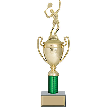 ODAK KUPA - Figürlü Kupalar - Tenis Kadın Figürlü Kupalar FG-021 C - 42 cm