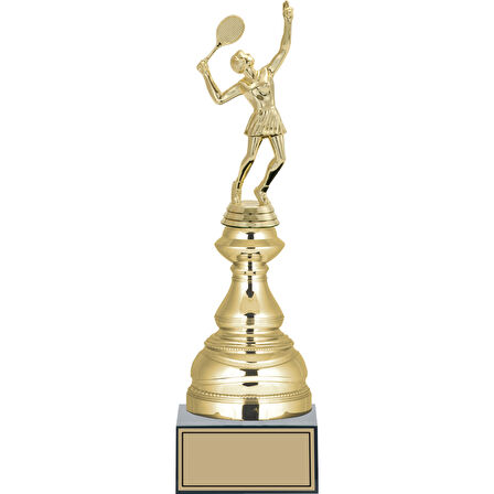 ODAK KUPA - Figürlü Kupalar - Tenis Kadın Figürlü Kupalar FG-023 A - 33 cm