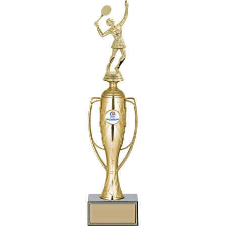 ODAK KUPA - Figürlü Kupalar - Tenis Kadın Figürlü Kupalar FG-026 C - 41 cm