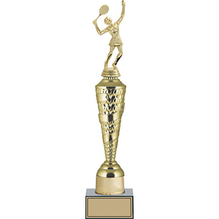 ODAK KUPA - Figürlü Kupalar - Tenis Kadın Figürlü Kupalar FG-027 B - 46 cm