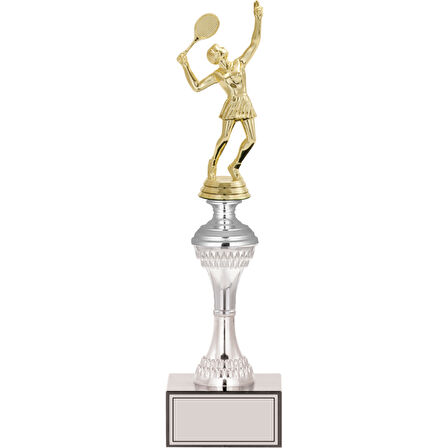ODAK KUPA - Figürlü Kupalar - Tenis Kadın Figürlü Kupalar FG-030 C - 34 cm