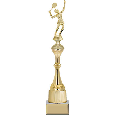ODAK KUPA - Figürlü Kupalar - Tenis Kadın Figürlü Kupalar FG-031 A - 47 cm