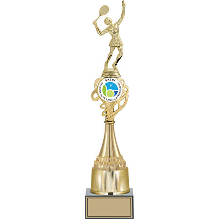 ODAK KUPA - Figürlü Kupalar - Tenis Kadın Figürlü Kupalar FG-033 A - 44 cm