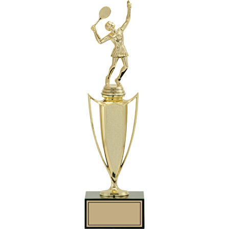 ODAK KUPA - Figürlü Kupalar - Tenis Kadın Figürlü Kupalar FG-039 A - 36 cm