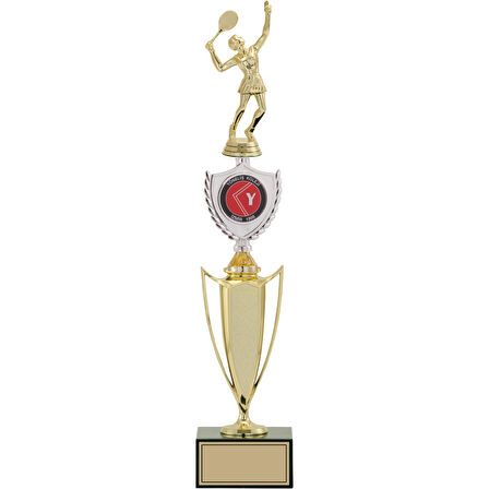 ODAK KUPA - Figürlü Kupalar - Tenis Kadın Figürlü Kupalar FG-042 A - 48 cm