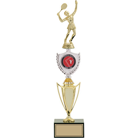 ODAK KUPA - Figürlü Kupalar - Tenis Kadın Figürlü Kupalar FG-042 C - 44 cm