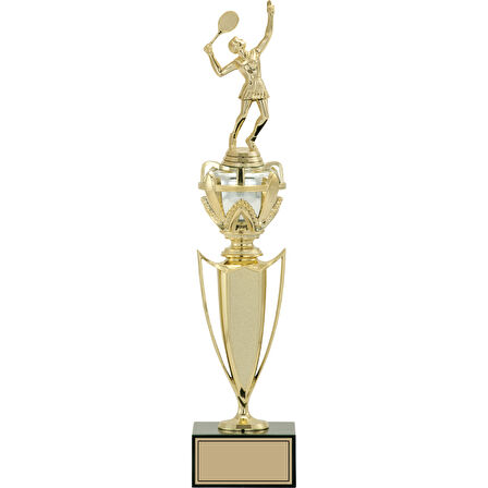 ODAK KUPA - Figürlü Kupalar - Tenis Kadın Figürlü Kupalar FG-044 A - 44 cm