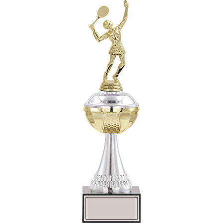 ODAK KUPA - Figürlü Kupalar - Tenis Kadın Figürlü Kupalar FG-045 A - 38 cm