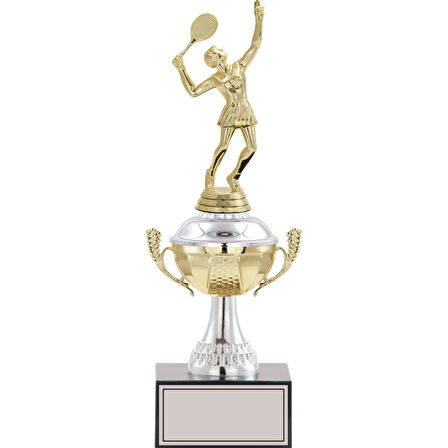 ODAK KUPA - Figürlü Kupalar - Tenis Kadın Figürlü Kupalar FG-046 C - 32 cm