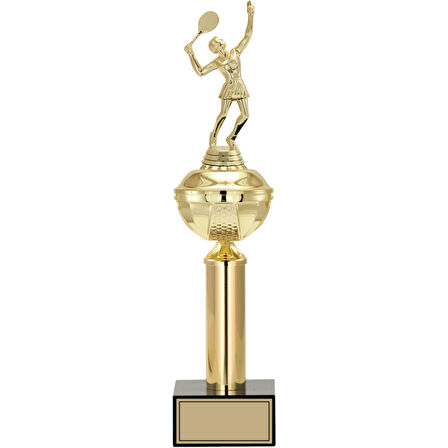 ODAK KUPA - Figürlü Kupalar - Tenis Kadın Figürlü Kupalar FG-047 B - 43 cm