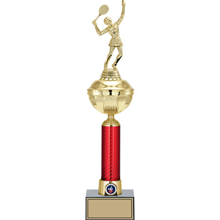 ODAK KUPA - Figürlü Kupalar - Tenis Kadın Figürlü Kupalar FG-053 A - 47 cm