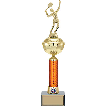 ODAK KUPA - Figürlü Kupalar - Tenis Kadın Figürlü Kupalar FG-055 A - 47 cm