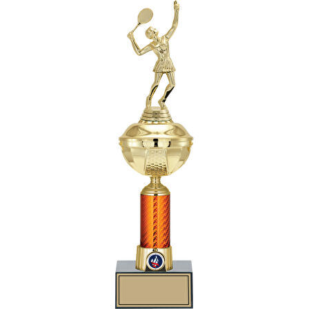 ODAK KUPA - Figürlü Kupalar - Tenis Kadın Figürlü Kupalar FG-055 C - 42 cm
