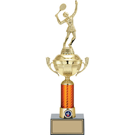 ODAK KUPA - Figürlü Kupalar - Tenis Kadın Figürlü Kupalar FG-056 C - 42 cm