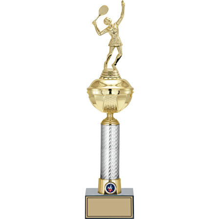 ODAK KUPA - Figürlü Kupalar - Tenis Kadın Figürlü Kupalar FG-057 A - 47 cm