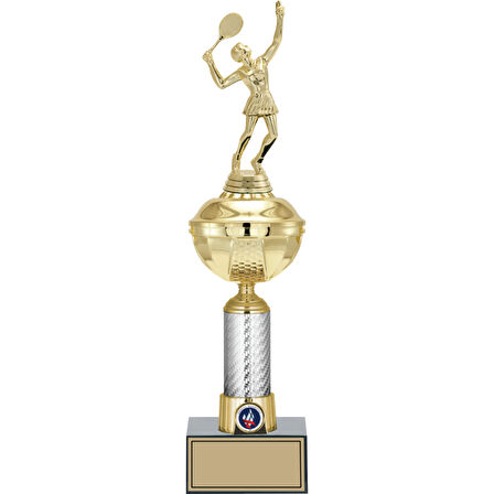 ODAK KUPA - Figürlü Kupalar - Tenis Kadın Figürlü Kupalar FG-057 C - 42 cm