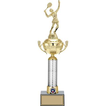 ODAK KUPA - Figürlü Kupalar - Tenis Kadın Figürlü Kupalar FG-058 A - 47 cm