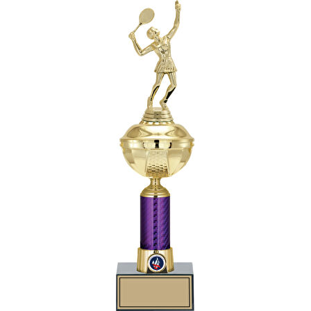 ODAK KUPA - Figürlü Kupalar - Tenis Kadın Figürlü Kupalar FG-059 C - 42 cm