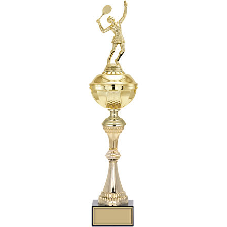 ODAK KUPA - Figürlü Kupalar - Tenis Kadın Figürlü Kupalar FG-061 A - 52 cm