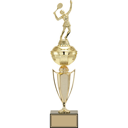 ODAK KUPA - Figürlü Kupalar - Tenis Kadın Figürlü Kupalar FG-067 B - 45 cm