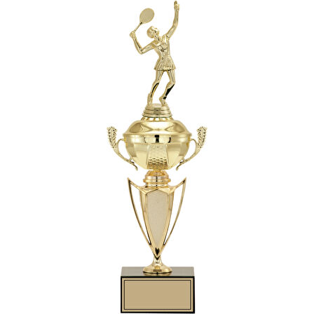 ODAK KUPA - Figürlü Kupalar - Tenis Kadın Figürlü Kupalar FG-068 C - 42 cm