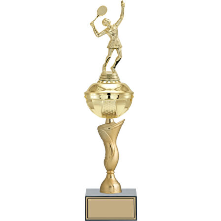 ODAK KUPA - Figürlü Kupalar - Tenis Kadın Figürlü Kupalar FG-069 C - 46 cm