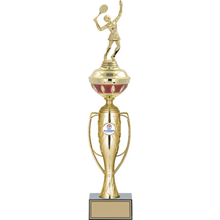 ODAK KUPA - Figürlü Kupalar - Tenis Kadın Figürlü Kupalar FG-073 C - 49 cm