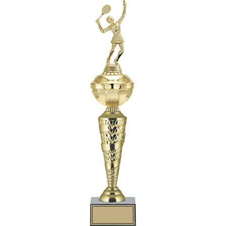 ODAK KUPA - Figürlü Kupalar - Tenis Kadın Figürlü Kupalar FG-075 B - 51 cm