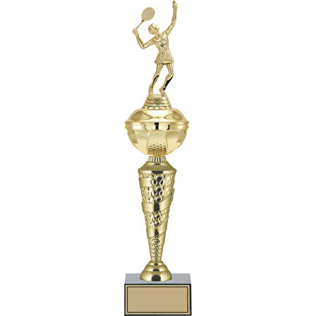 ODAK KUPA - Figürlü Kupalar - Tenis Kadın Figürlü Kupalar FG-075 C - 48 cm