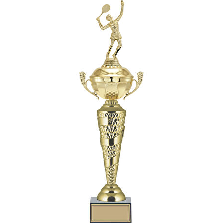 ODAK KUPA - Figürlü Kupalar - Tenis Kadın Figürlü Kupalar FG-076 A - 54 cm
